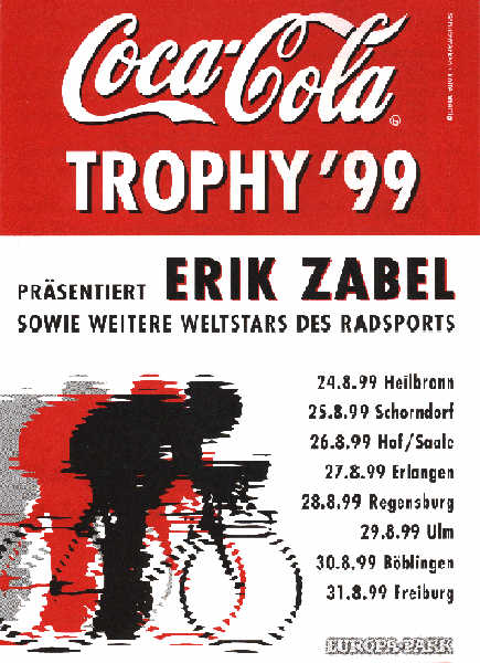 Vorderseite des Programms der Coca-Cola Trophy 1999